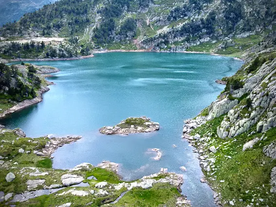 fly fishing spain trout lake