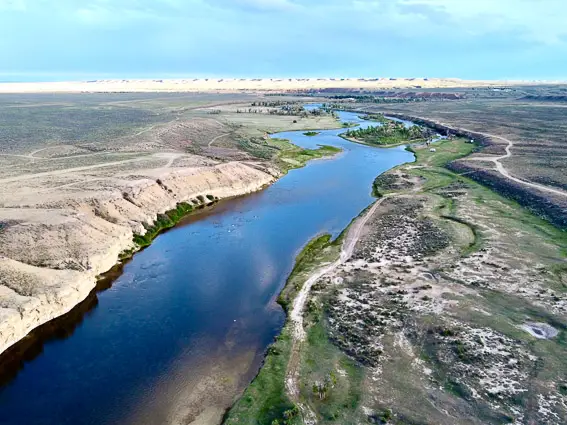 green river pesca mosca drone