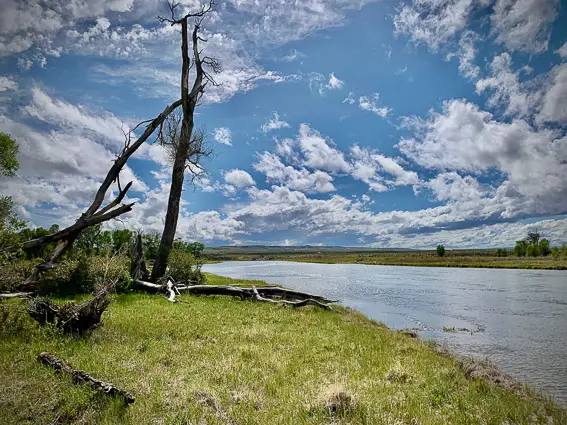 Fly fishing in private access waters in Wyoming