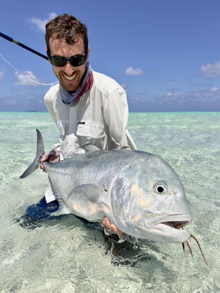 Fly Fishing GT in Maldives