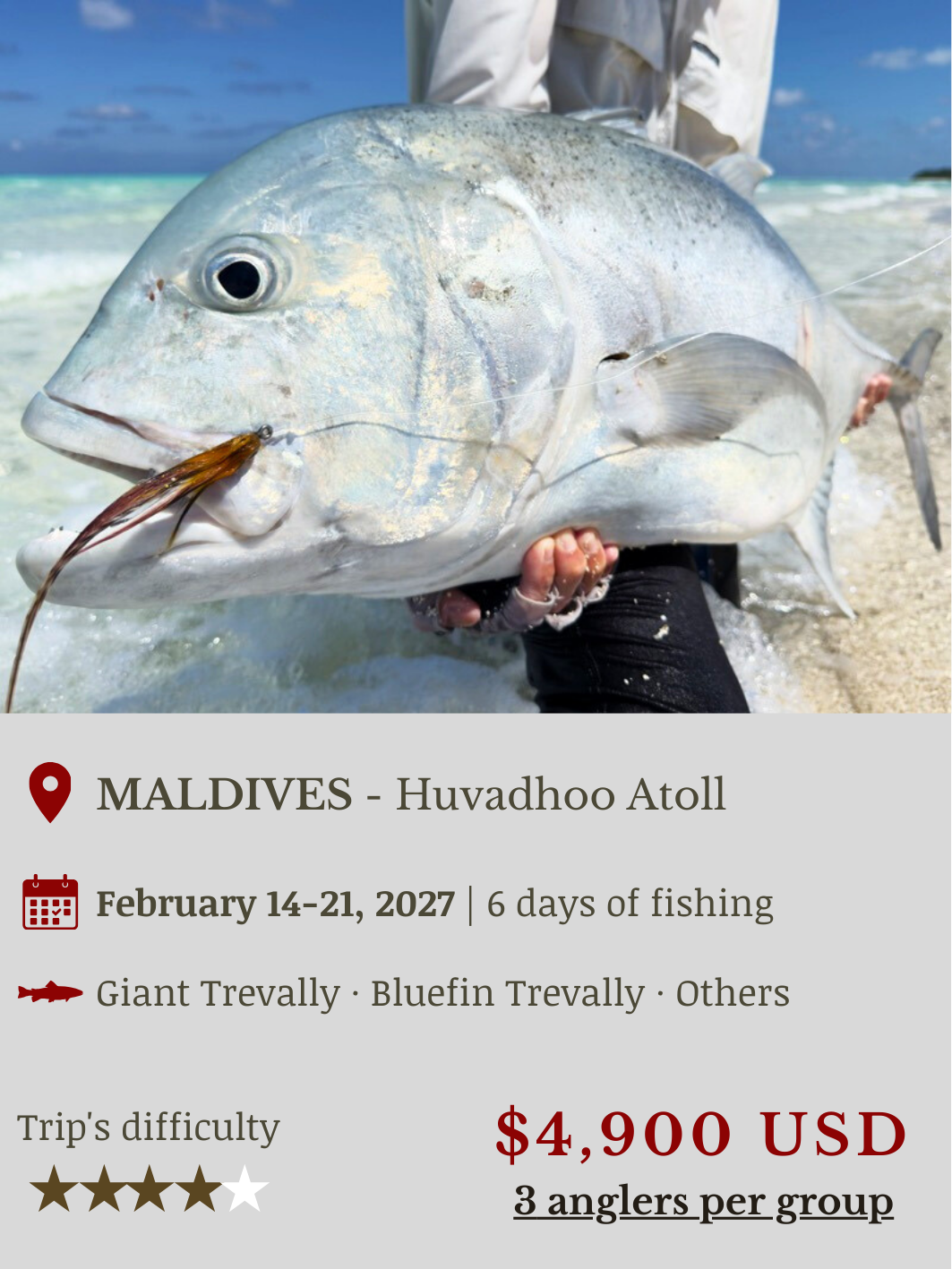 Fly Fishing Trip Maldives GT