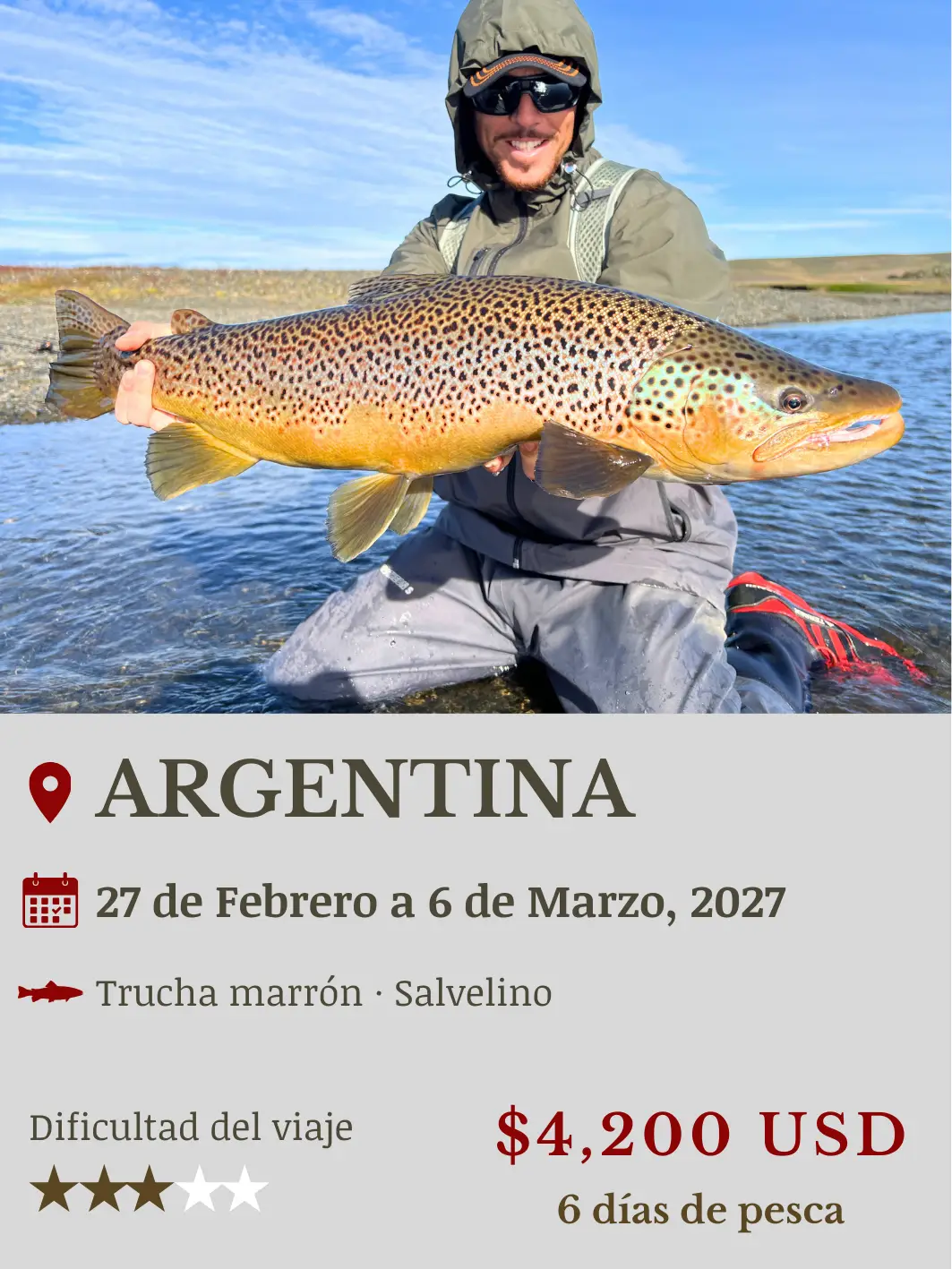 Viaje de Pesca a Tierra del Fuego Argentina