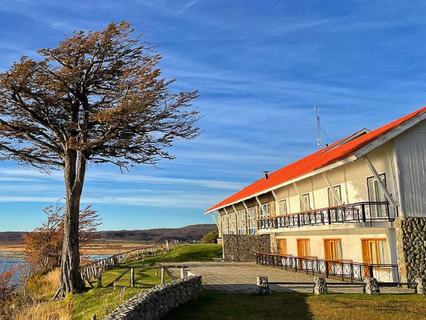 Cozy fly fishing lodge surrounded in Tierra del Fuego Argentina