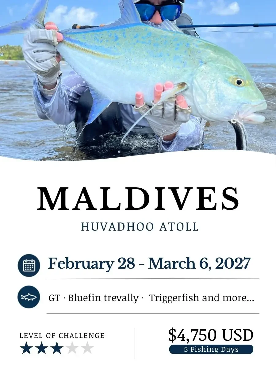 fly fishing trip in Maldives